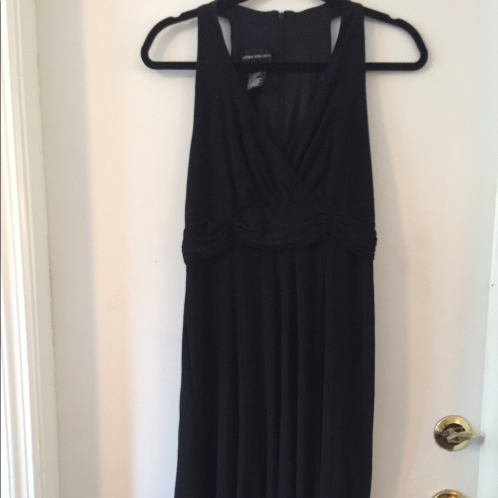 Jones New York Sleevelss Halter Look Black Dress L
